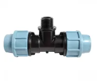 Тройник компрессионный Unidelta 25 х ¾" х 25 с наружной резьбой