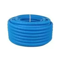 Труба защитная гофрированная D вн./нар. 22/27мм (синяя)