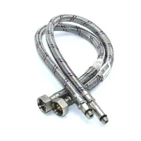 Гибкая подводка для смесителей VALFEX нерж.сталь М10*18 - 1/2" 30см (100) ПАРА