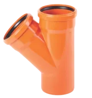 Тройник канализационный НПВХ ХИМКОР DN110х110 а45*