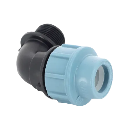 Колено компрессионное (угол) Unidelta 25 х ¾" с наружной резьбой