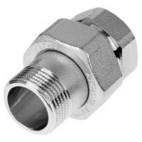 Соединитель прямой General Fittings 1"ВР x 1"НР (американка)